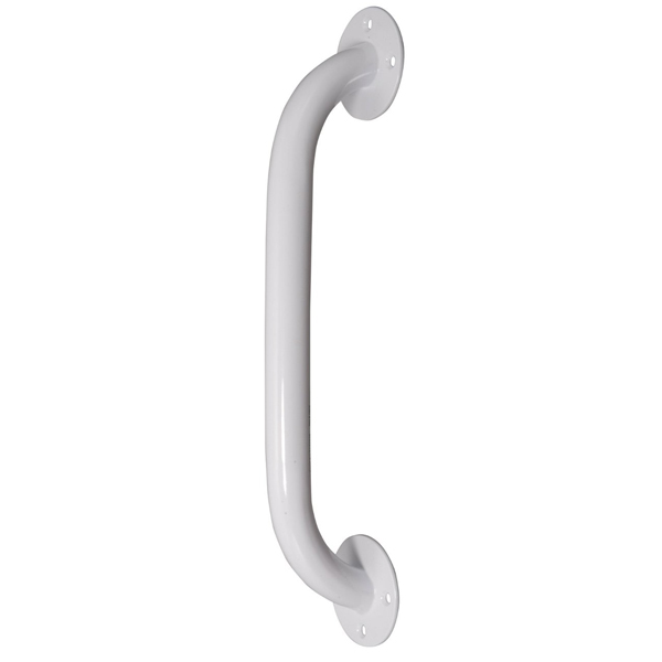 White Powder Coated Grab Bar - 12 Inches - Click Image to Close